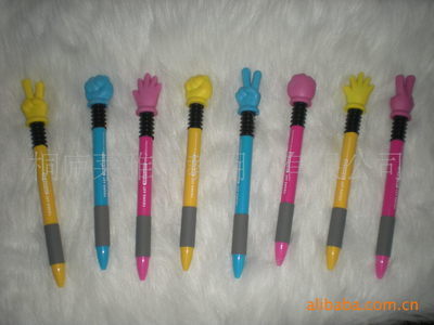 【供應(yīng)手指廣告筆,造型筆,石頭剪子布,展示盒包裝】價格,廠家,圖片,圓珠筆、原子筆,桐廬萊雅文教用品-